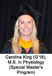 Caroline King (G'18), M.S. in Physiology (Special Master's Program)