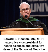 Edward B. Healton, MD, MPH, executive vice president for health sciences and executive dean of the School of Medicine