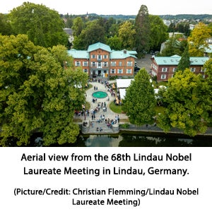 Aerial view from the 68th Lindau Nobel Laureate Meeting in Lindau, Germany. 