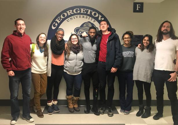 Dontrell Britton, a former felon who now works as a personal trainer, spoke to a group of School of Medicine students.