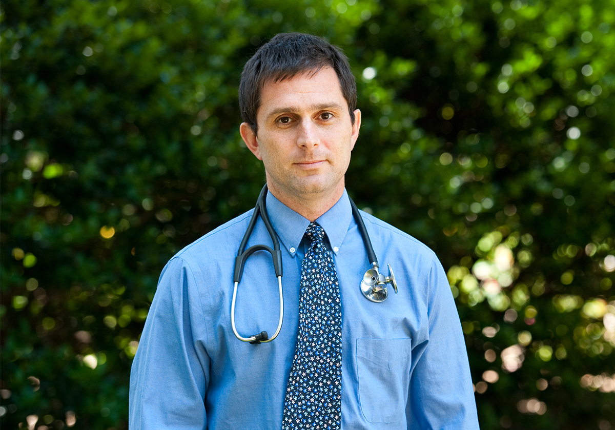 Dr. Dan Merenstein stands outdoors