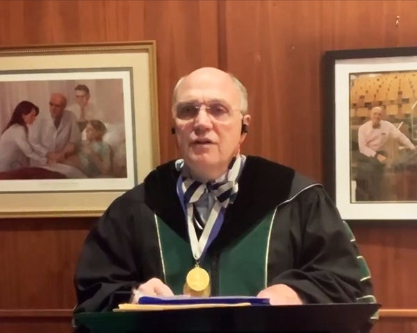 Stephen Ray Mitchell in academic regalia