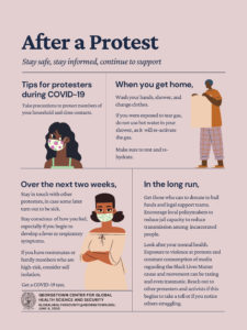 Thumbnail of flier titled "After a Protest"