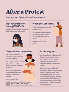 Thumbnail of flier titled "After a Protest"