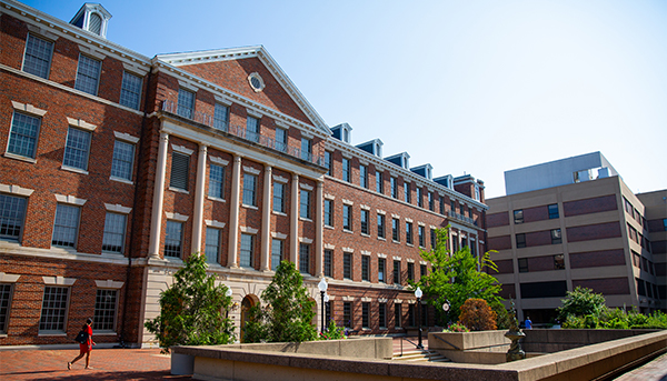 The Med-Dent building, part of the School of Medicine campus at Georgetown