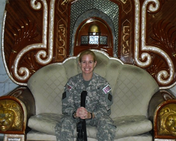 Kellie McArdle in Army uniform