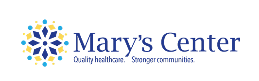 Mary's Center logo says Quality healthcare. Stronger communities.