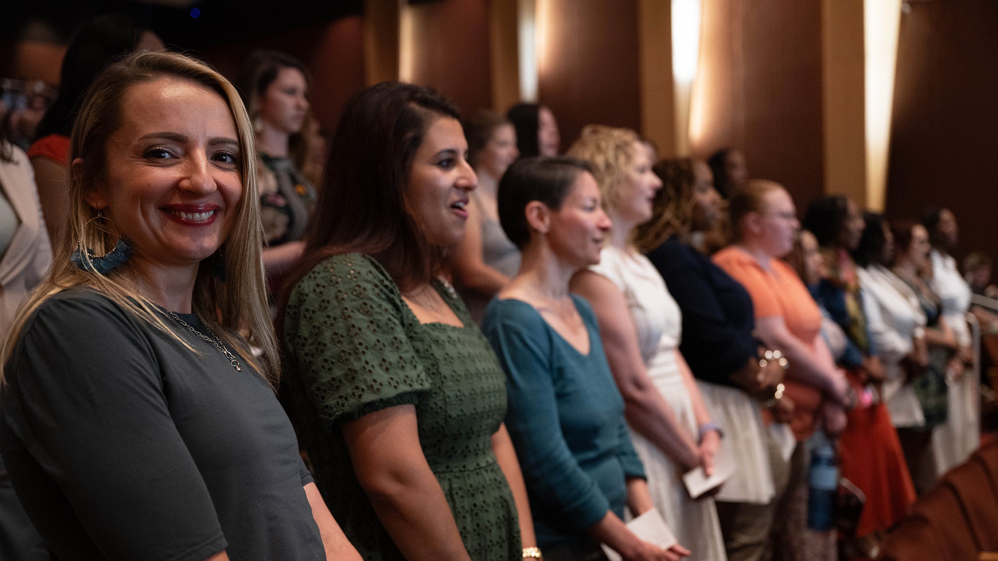 Nursing students stand at the Blessing of the Hands ceremony in 2025